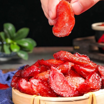 牛奶芒果干1斤 散装整箱 烘焙休闲果干零食品 牛奶果脯微商厂家批图3