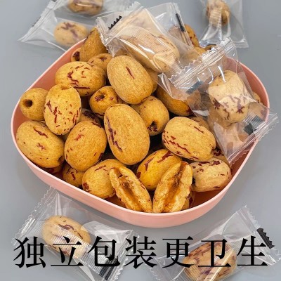 去皮去核枣现货供应 虎皮红枣500克 新疆去皮去核灰枣 无核大红枣图3