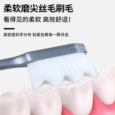 水晶万毛牙刷软毛超细成人护龈情侣孕妇月子专用纳米家用厂 家批发图3
