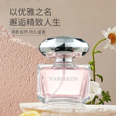 WARMKISS水晶晶钻粉钻女士持久清新花果香淡香水跨境自然批发工厂图3