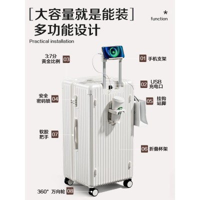 旅行箱28寸行李箱大容量拉杆箱加厚抗摔30寸静音万向轮密码箱外贸图2