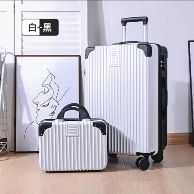 行李箱20寸拉杆箱女登机箱拉链密码箱男28大容量旅行箱高颜值皮箱图2