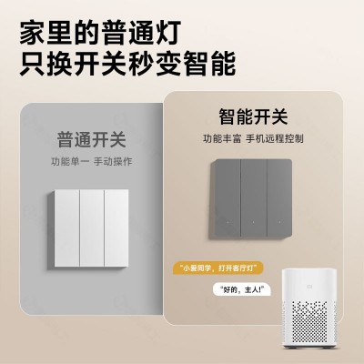 TEP国际电工智能开关已接入米家APP控制面板超薄小爱同学 全屋语音图3