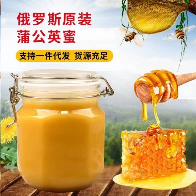 一件代发蒲公英蜂蜜500g结晶蜂蜜源头厂家蒲公英结晶蜜卡扣瓶原蜜图3