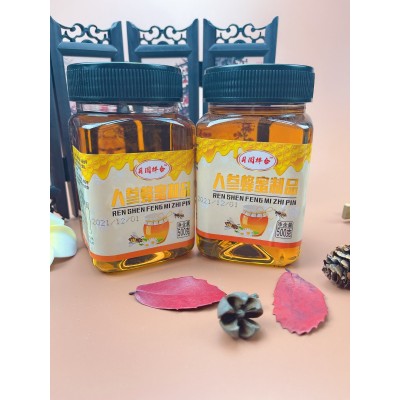 厂家直批土蜂蜜制品 液态土蜂蜜500g 塑料瓶装富硒人参蜂蜜图4