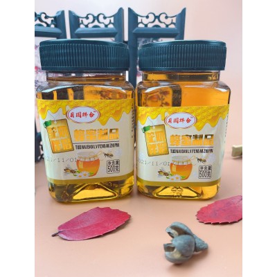 厂家直批土蜂蜜制品 液态土蜂蜜500g 塑料瓶装富硒人参蜂蜜图3