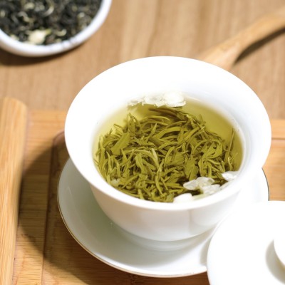 横县新茶炒花飘雪浓香型花茶散装茉莉飘雪特级茉莉花茶厂家批发图4