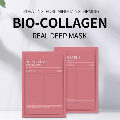 跨境face mask胶原蛋白灌注面膜越敷越薄分体式全英文白变透面膜图4