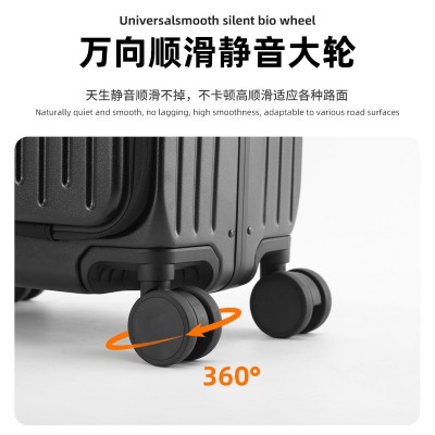 前开口行李箱20寸密码箱包拉杆箱男女高级感时尚大容量登机箱批发图3