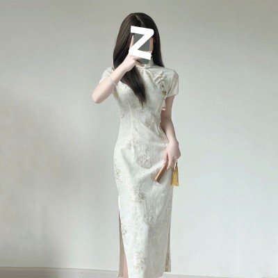 旗袍2025年新款改良版春夏连衣裙气质高端年轻款少女新中式图3