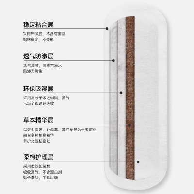雪莲贴私处养护贴私密天山雪莲贴草本护垫超薄透气妇科卫 生护垫图3