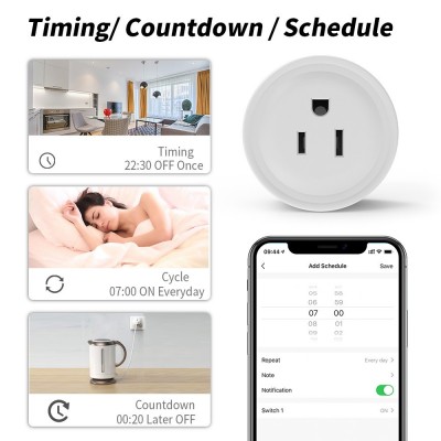 智能插座wifi计量美规插座涂鸦zigbee智能语音控制手机定 时插座图4