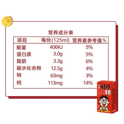 旺旺旺仔牛奶245ml*12听罐装调制乳饮料伴手礼儿童节礼物整 箱批发图2