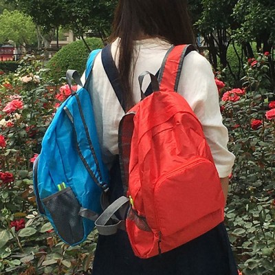 户外运动登山旅游社出差轻薄可折叠双肩包背包培训宣传书包印logo图3