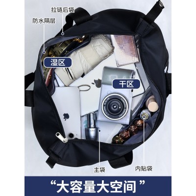 新款大容量旅行包字母健身包手提防水行李包旅游待产包收纳行李袋图4