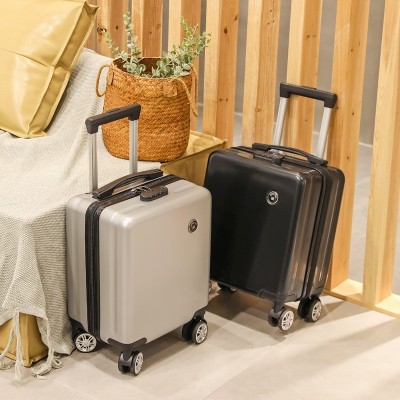 行李箱14寸春秋航空登机箱女轻便小行李箱时尚迷你旅行密码皮箱男图2