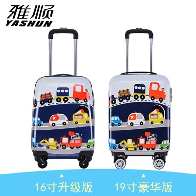 儿童18寸拉杆箱行李箱万向轮机构可爱卡通旅行箱一件密码箱图3