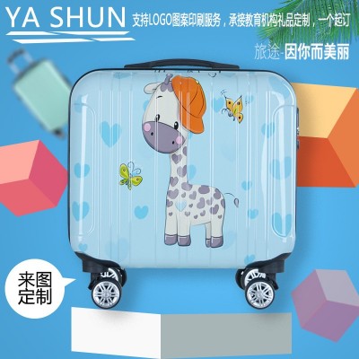 儿童18寸拉杆箱行李箱万向轮机构可爱卡通旅行箱一件密码箱图4