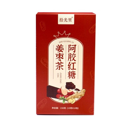 阿胶红糖姜枣茶批发黑糖阿胶桂圆红枣枸杞玫瑰花女人姨妈养生花茶图5
