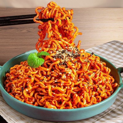 合启味韩式火鸡面酱料包1000g袋装香辣拌面蘸酱超辣袋装正宗火鸡图2