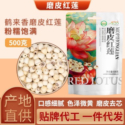 莲子无芯莲子500克新货干货厂家直销大量磨皮红莲子批发白杂粮