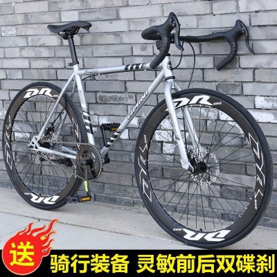 公路自行车竞速赛车活飞弯把死飞轻快非实心胎成年人学生男女单车图3