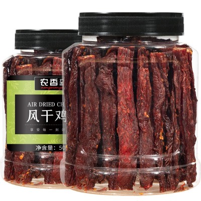 【农香森风干鸡肉500g】风干鸡肉干手撕鸡胸肉条图5