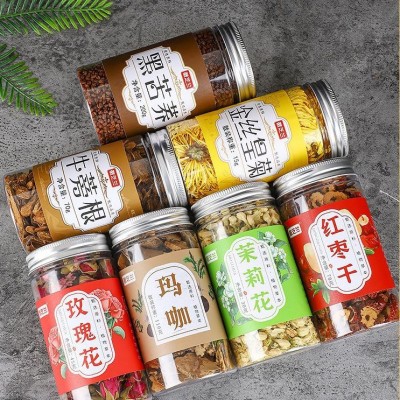 罐装花茶瓶装花草茶组合枸杞金银花玫瑰花茶金丝黄菊苦荞洛神明目图3