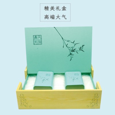 茶叶礼盒装茉莉花茶礼盒含茶叶半斤装高档送礼送人铁观音碧螺春图3