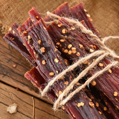 新疆风干牛肉干500g袋正宗超干牛肉干烘烤干制手撕香辣原 味牛肉条图3