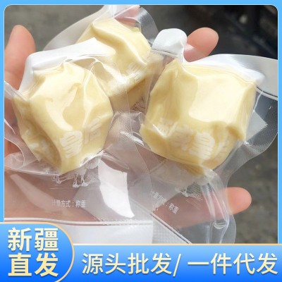 新疆益生元驼奶疙瘩牛奶疙瘩500g袋手工大块酸奶味奶酪块批发代发图2