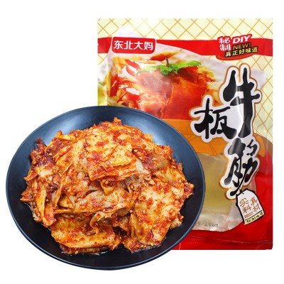 自拌牛板筋250g半斤东北大妈延边特产朝鲜风味香辣带调料板筋零食