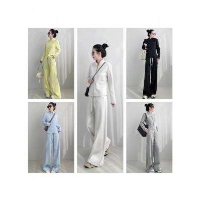 慵懒风运动装套装女春秋2025年新款洋气减龄休闲卫衣阔腿裤两件套图5