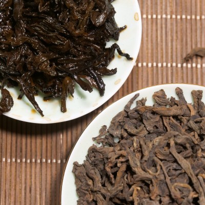 2015年云南古树普洱茶熟茶 老熟普 陈年樟香普洱散茶图3