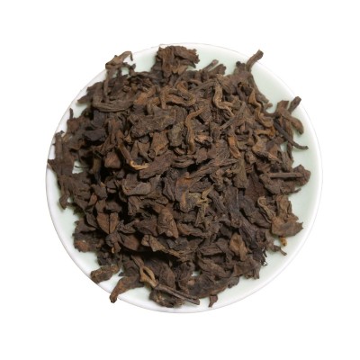 2015年云南古树普洱茶熟茶 老熟普 陈年樟香普洱散茶图5