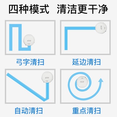 伊旦迈智能扫地机飓风吸力定时清扫防跌落越障扫拖一体扫地机器人