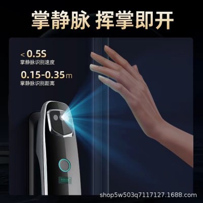 门锁3D人脸识别全自动锁密码锁指纹锁家用对讲涂鸦掌静脉智能安防图2