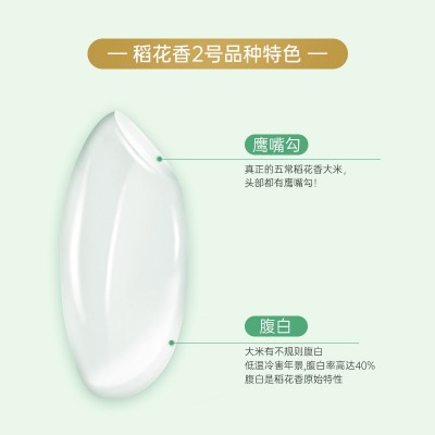 丰爽绿袋东北五常大米10斤稻花香2号 龙凤核心双层真空装大米5kg