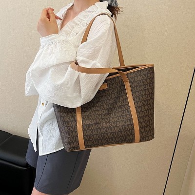 跨境复古手拎菜篮子包包女2025新款大容量托特包高级感单肩包轻奢图2