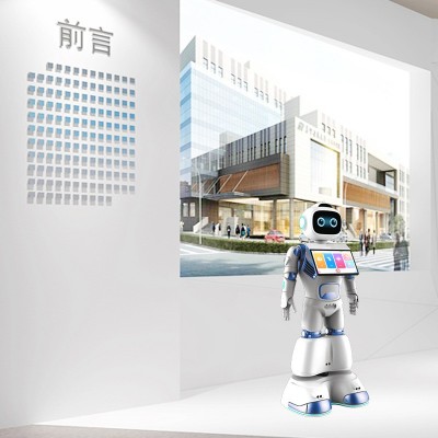 智能迎宾机器人家居生活馆宣传语音AI对话博物馆定点讲解自动回充图5