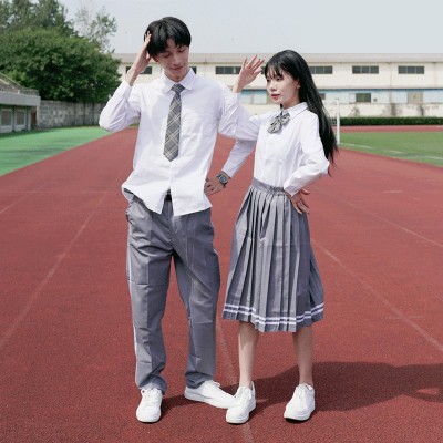 学院风初高中生班服秋季套装ins英伦韩版学生校服图4