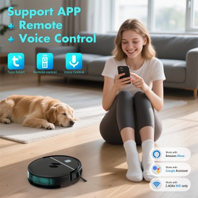 跨境MFR01扫地机器人 智能家用全自动回充扫吸拖三合一体机吸尘器图3