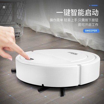 新款跨境迷你USB充电扫地机智能吸扫拖一体扫地机器人礼品批发图5