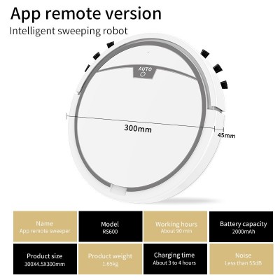 扫地机器人家用 APP摇控智能吸尘器带水箱吸扫拖三合一扫地机批发图3